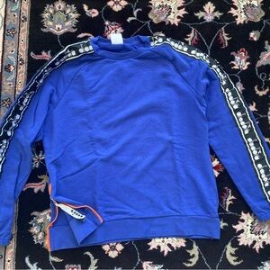 Diadora Royal Blue Sweatshirt with Black and White Accents